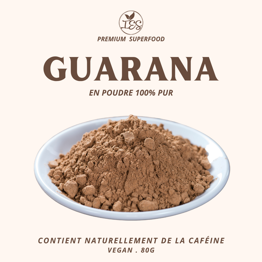 guarana en poudre poudre de guarana guarana 100 % pur guarana naturel guarana Brésil superfood guarana, à la Réunion, saint gilles, saint paul, saint pierre 974
